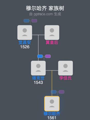 穆尔哈齐家族树全览
