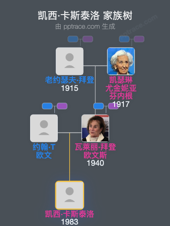 凯西·卡斯泰洛家族树全览