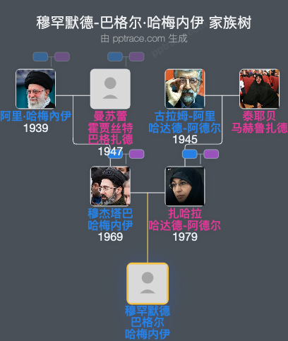 穆罕默德-巴格尔·哈梅内伊家族树全览