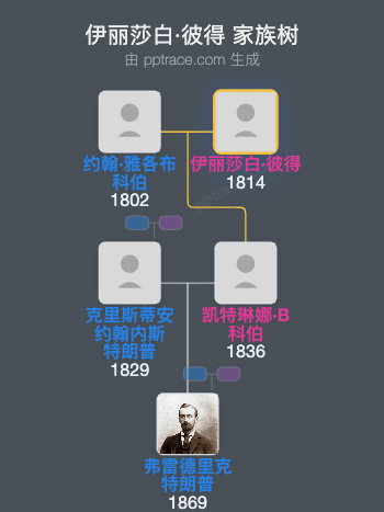 伊丽莎白·彼得家族树全览