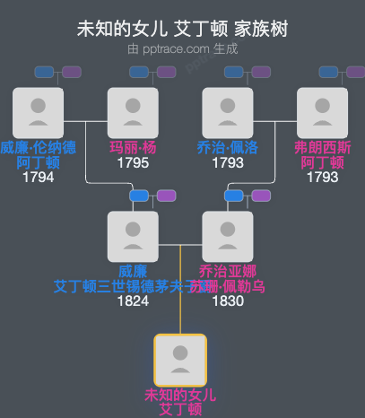 未知的女儿 艾丁顿家族树全览