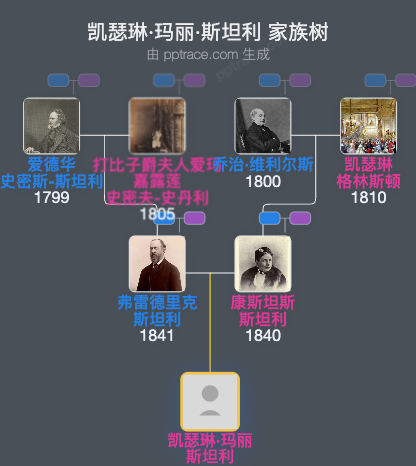 凯瑟琳·玛丽·斯坦利家族树全览