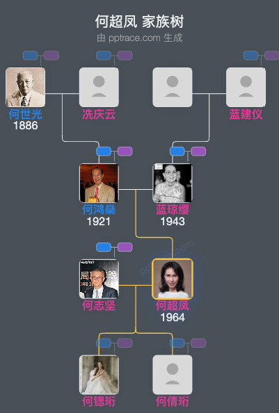 何超凤 家族树全览