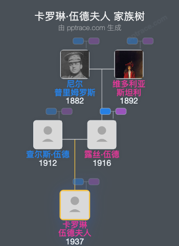 卡罗琳·伍德夫人家族树全览