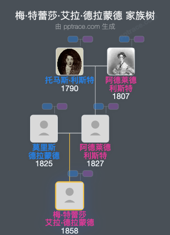 梅·特蕾莎·艾拉·德拉蒙德家族树全览