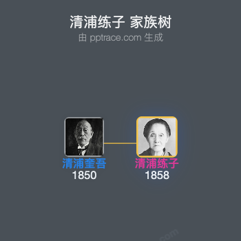 清浦练子家族树全览
