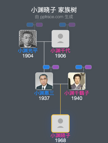 小渊晓子家族树全览