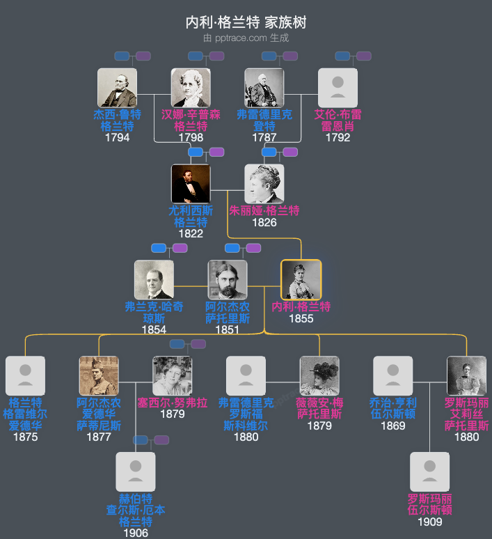 内利·格兰特家族树全览