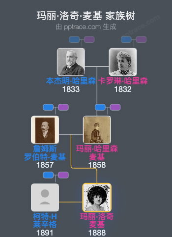 玛丽·洛奇·麦基家族树全览