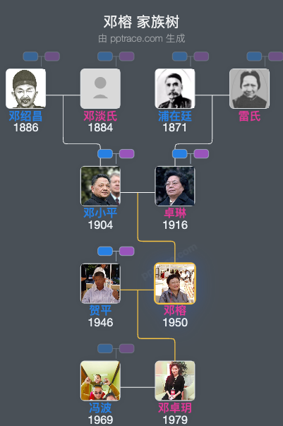 邓榕 家族树全览