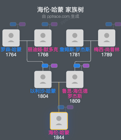 海伦·哈蒙家族树全览