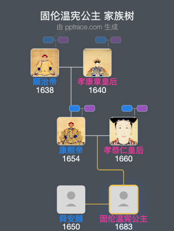 固伦温宪公主家族树全览