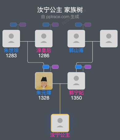 汝宁公主家族树全览