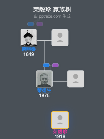 荣毅珍 家族树全览