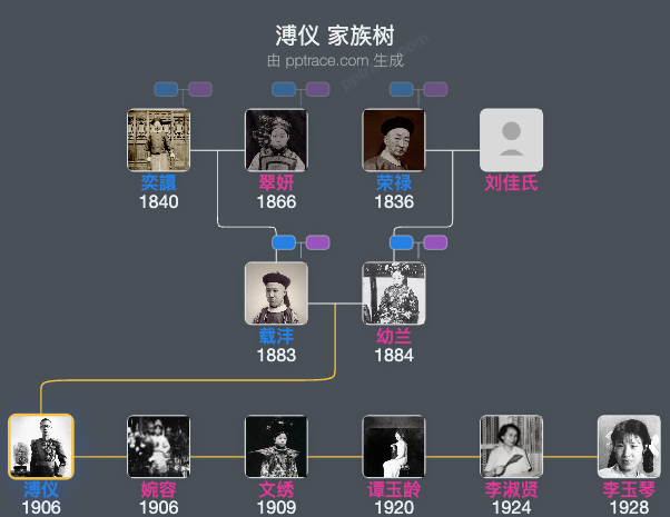 溥仪家族树全览
