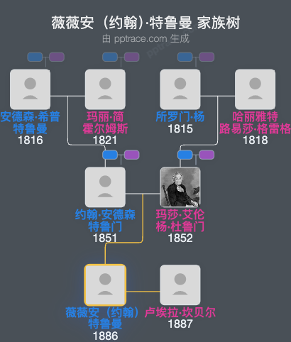 薇薇安（约翰）·特鲁曼家族树全览