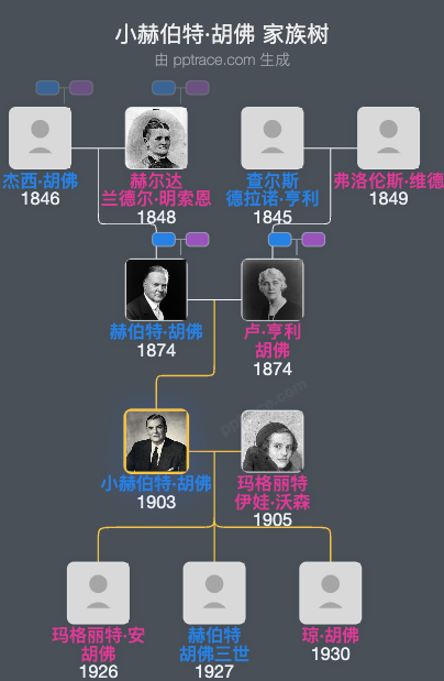 小赫伯特·胡佛家族树全览