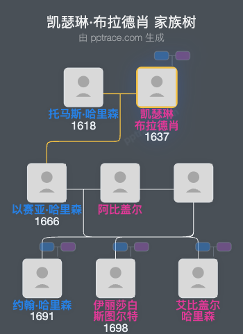 凯瑟琳·布拉德肖家族树全览