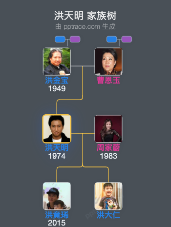 洪天明 家族树全览