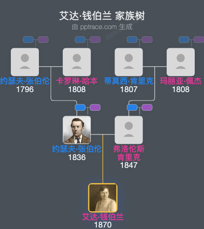 艾达·钱伯兰家族树全览