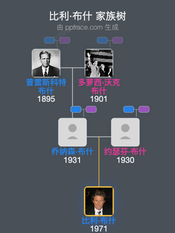 比利·布什家族树全览