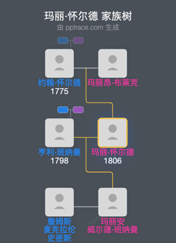 玛丽·怀尔德家族树全览