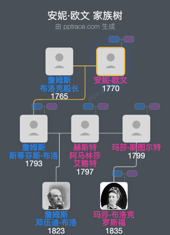 安妮·欧文家族树全览