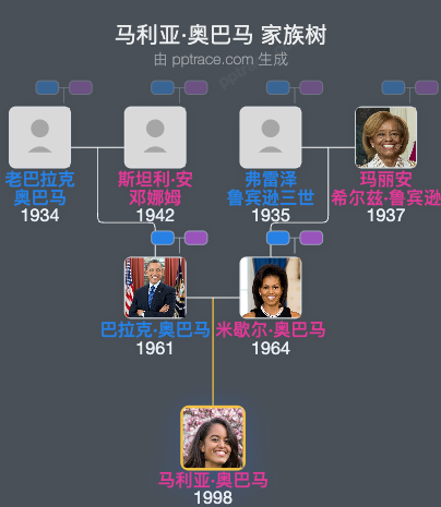 马利亚·奥巴马 家族树全览