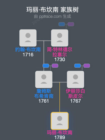 玛丽·布坎南家族树全览