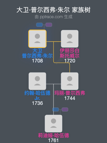 大卫·普尔西弗·朱尔家族树全览