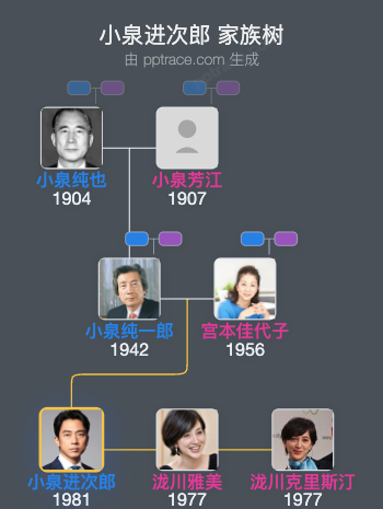 小泉进次郎 家族树全览