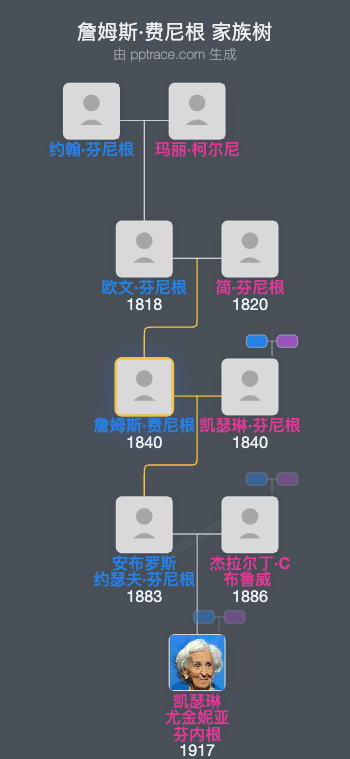 詹姆斯·费尼根家族树全览