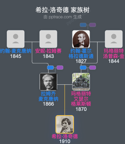 希拉·洛奇德家族树全览