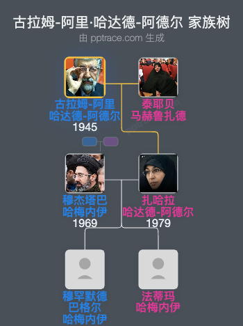 古拉姆-阿里·哈达德-阿德尔家族树全览