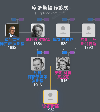 琼·罗斯福家族树全览