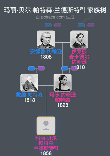 玛丽·贝尔·帕特森·兰德斯特릭家族树全览