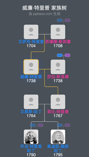 威廉·特里普家族树全览