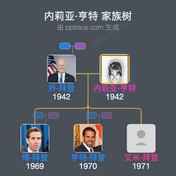 内莉亚·亨特 家族树全览