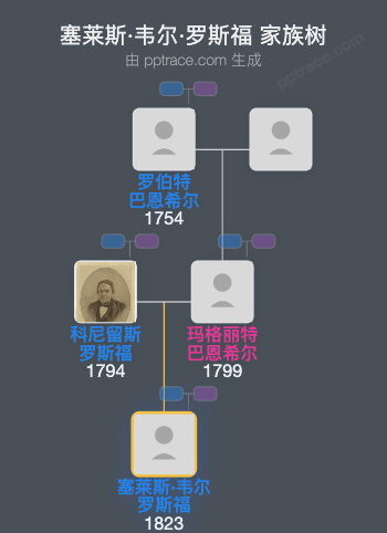 塞莱斯·韦尔·罗斯福家族树全览
