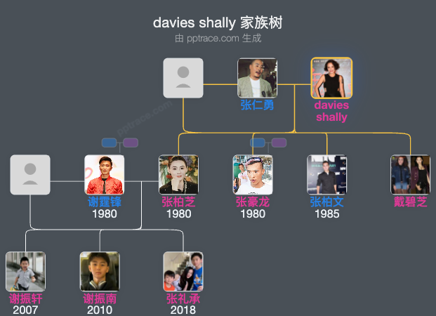 Davies Shally 家族树全览
