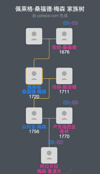 佩莱格·桑福德·梅森家族树全览
