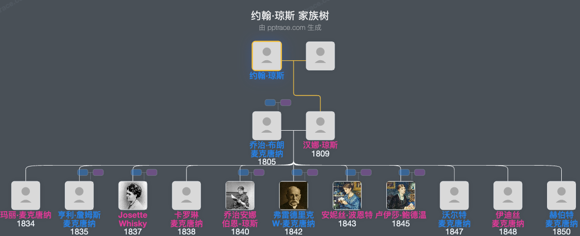 约翰·琼斯家族树全览