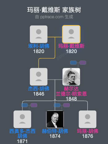 玛丽·戴维斯家族树全览