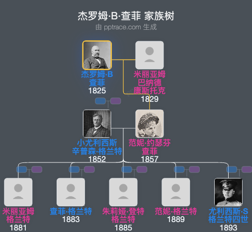 杰罗姆·B·查菲家族树全览