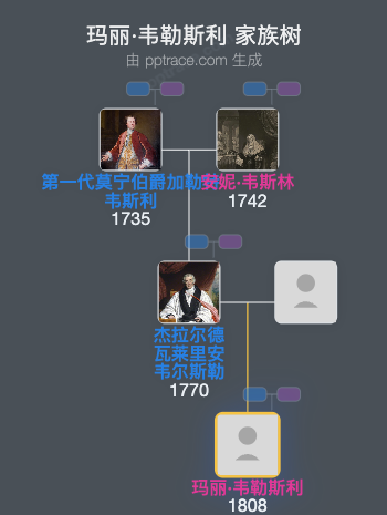 玛丽·韦勒斯利家族树全览