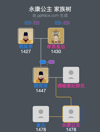 永康公主家族树全览