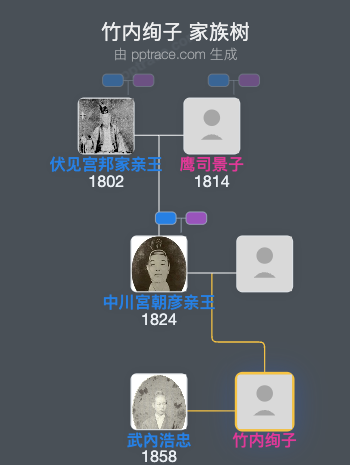 竹内绚子家族树全览