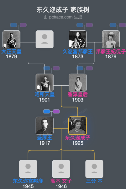 东久迩成子家族树全览