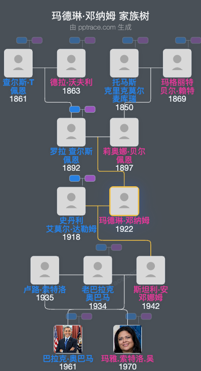 玛德琳·邓纳姆家族树全览