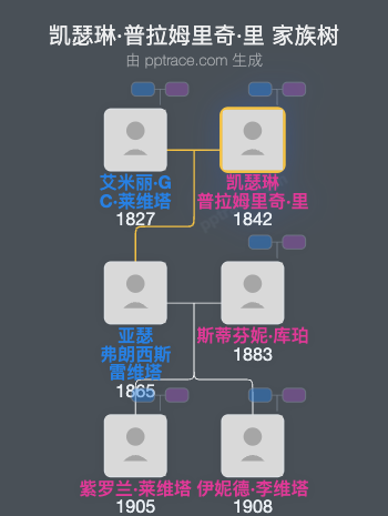 凯瑟琳·普拉姆里奇·里家族树全览